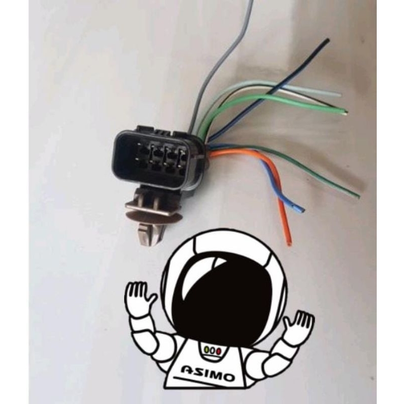 soket Sub male pin 8 original part honda fi new genio beat scoopy stylo cbr vario pcx adv 110 125 15