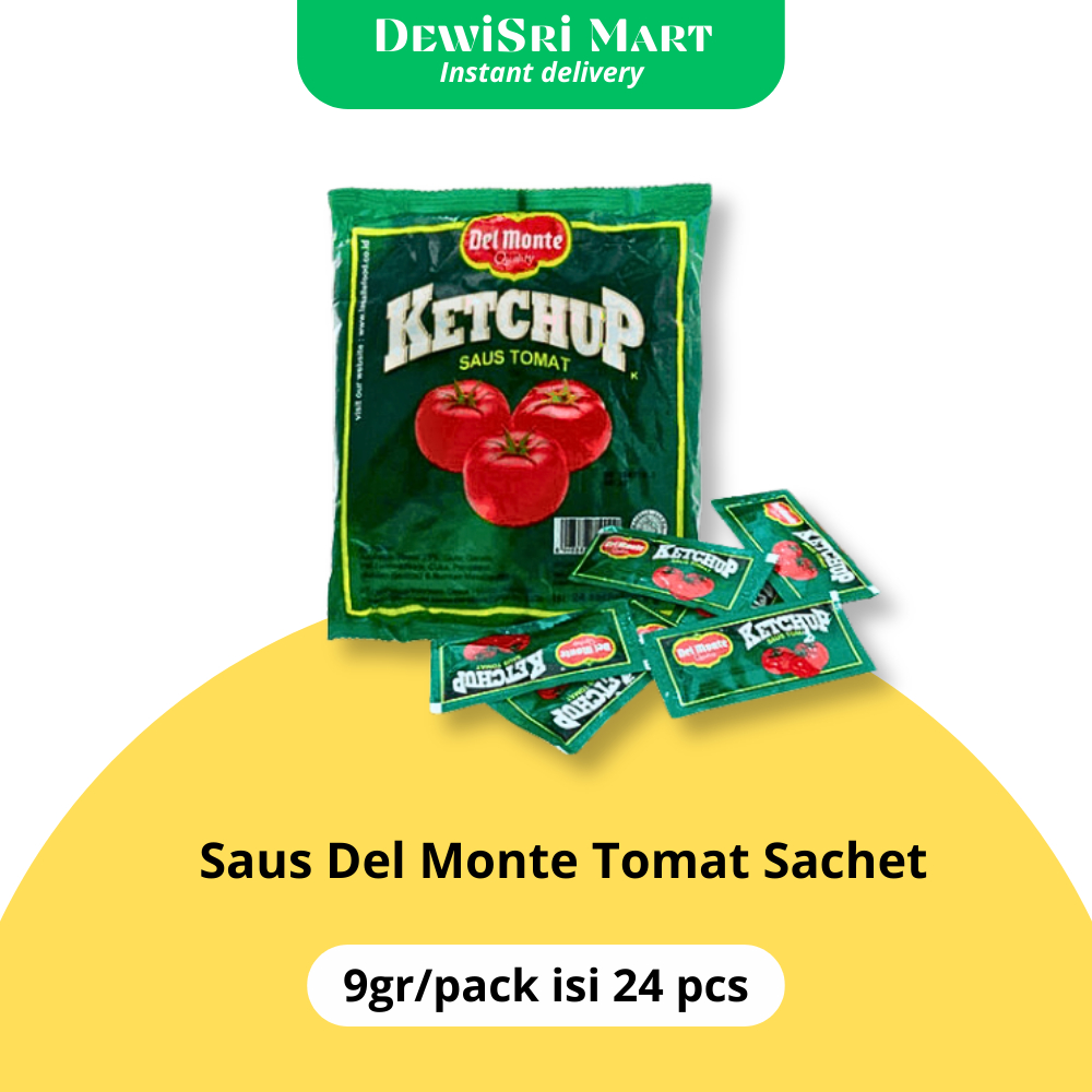 

Saus Tomat Delmonte Sachet 9gr/pack - Dewi Sri Mart