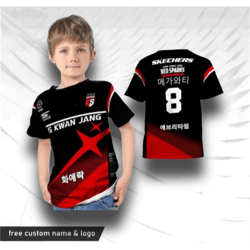 jersey voli tim redsparks kaos voli anak baju olahraga voli tim redsparks megawati free custom