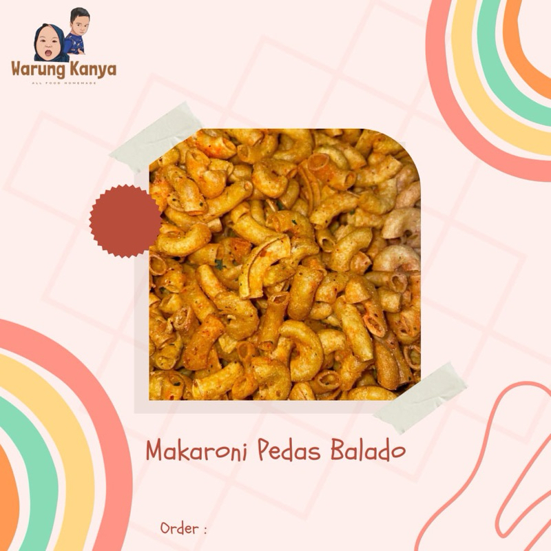 

Makaroni Pedas Balado 250gram