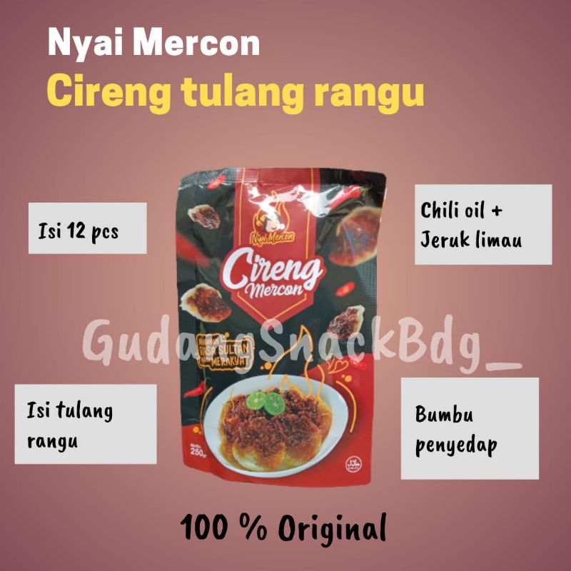 

READY STOCK Cireng Tulang Rangu, Cipak Rangu Nyai Mercon Viral