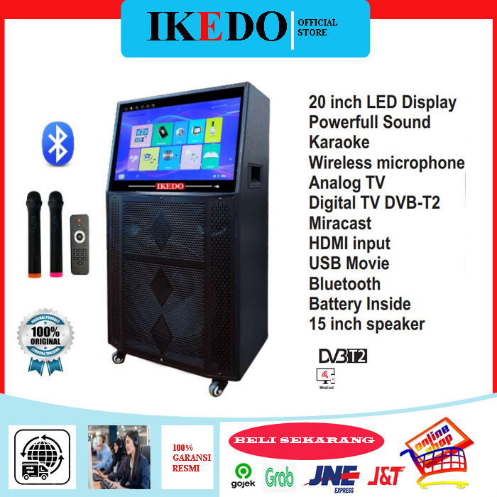 Speaker Portable Ikedo 15 inch monitor 20 inch JCW-13B-15