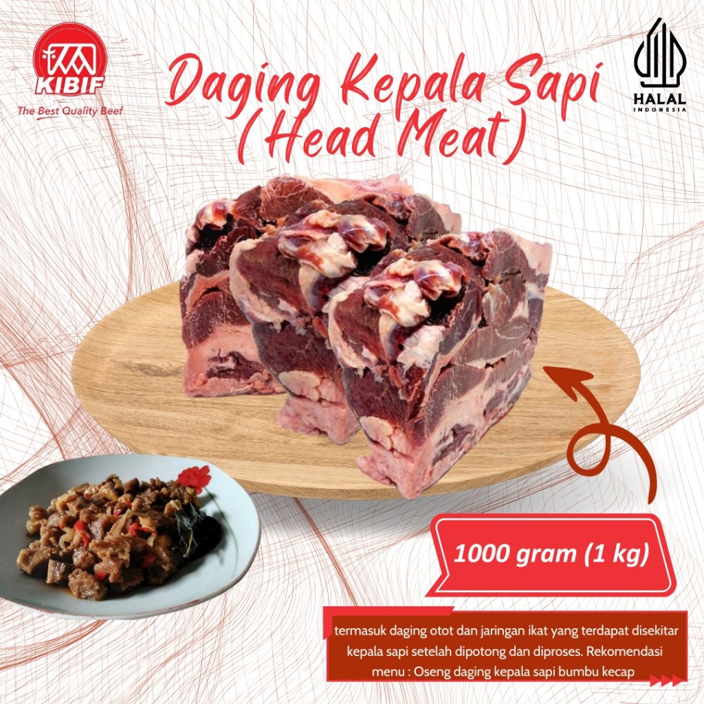 

Daging Kepala Sapi / head meat 1kg