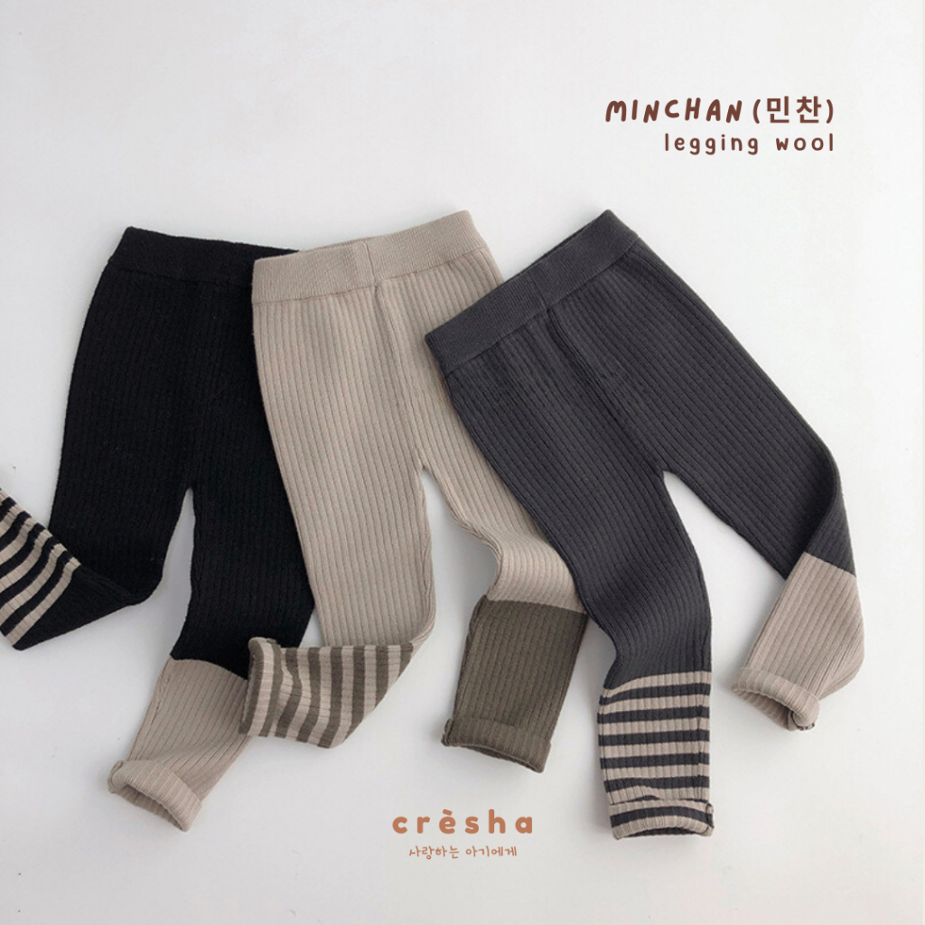 Cresha - Minchan Legging Pants Wool | Baby Legging Korean Style | Celana Anak Premium