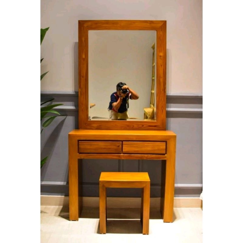 Meja rias minimalis jati | Meja rias minimalis laci 2 | Tolet kecil desain minimalis | Meja rias min