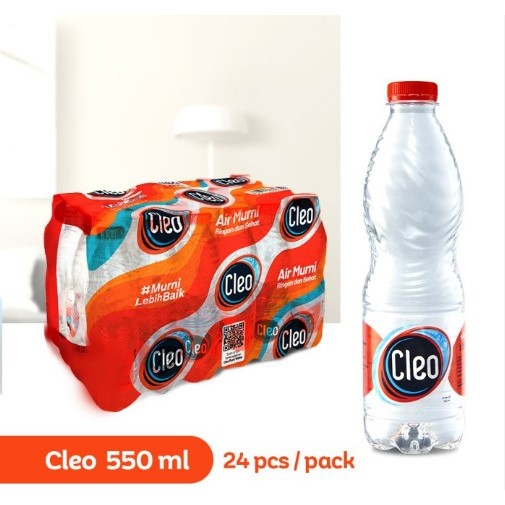 Cleo Botol 550ml (1 Karton) / Toko Jeder