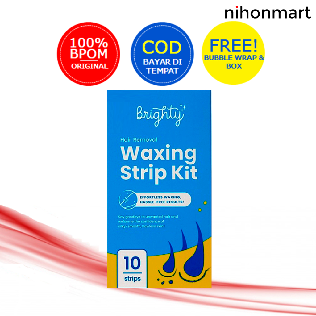 Brighty Hair Removal Waxing Strip Kit (10pcs)
