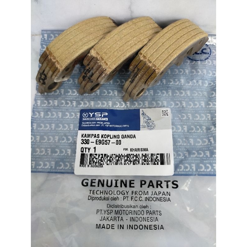 KANVAS KOPLING GANDA KPH, KANVAS GANDA KHARISMA, KANVAS GANDA SUPRA X125 FI, KANVAS GANDA HONDA KIRA