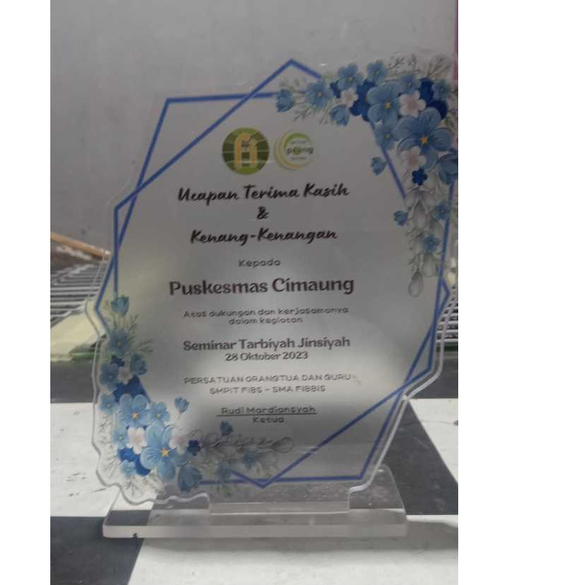 PLAKAT AKRILIK 3 MM CUSTOM MURAH I Plakat Bazzart I Plakat Bandung I Plakat KKN MAHASISWA SANTRI