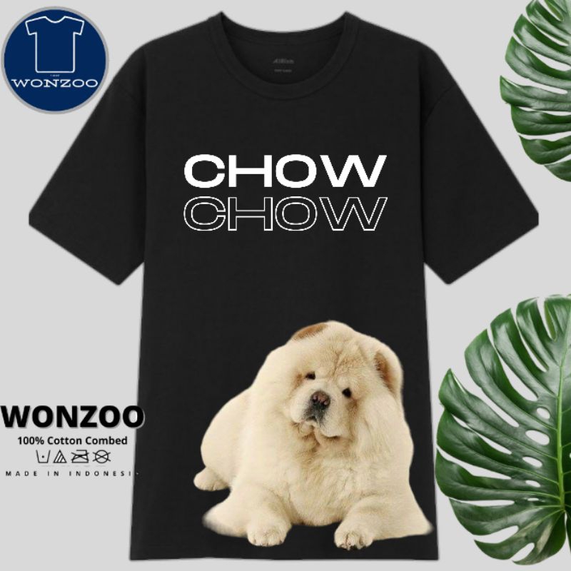 KAOS DOG LOVERS GAMBAR ANJING CHOW CHOW PREMIUN QUALITY