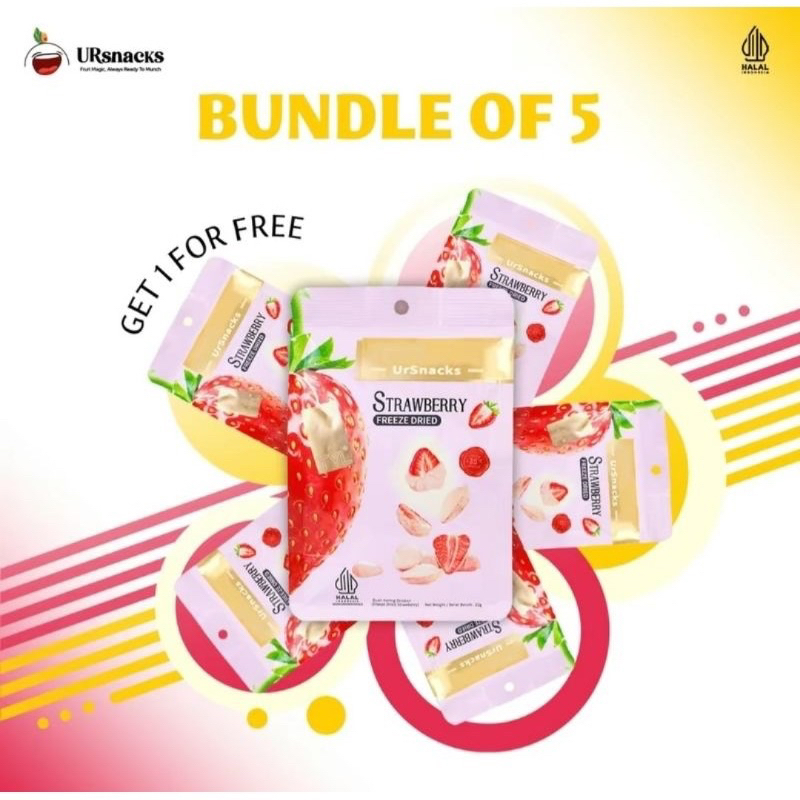 

URsnacks Strawberry Beli 5 Gratis 1