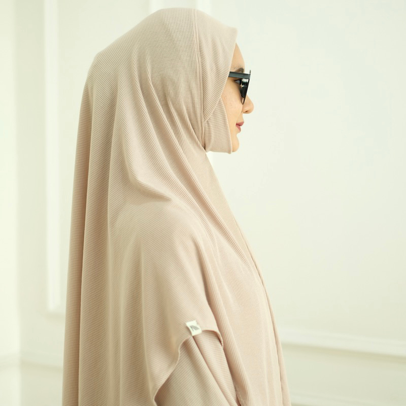 Annlook - Khimar Dagu Knit (Hijab dengan Penutup Dagu)