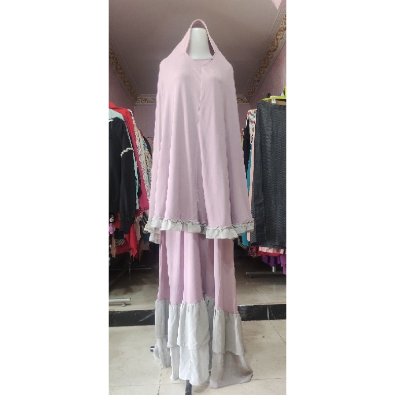 baju set gamis Mayra hijab
