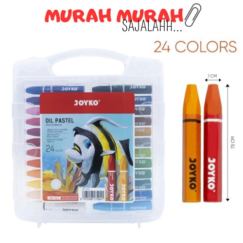 

Krayon / Crayon Titi Joyko 24 Oil Pastels OP-24S
