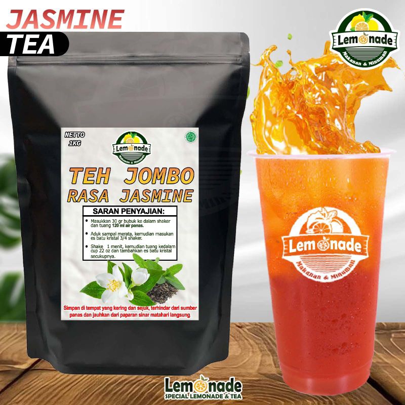 

Teh Jumbo Minuman Jasmine tea 1KG / Minuman bubuk instan Premium 2