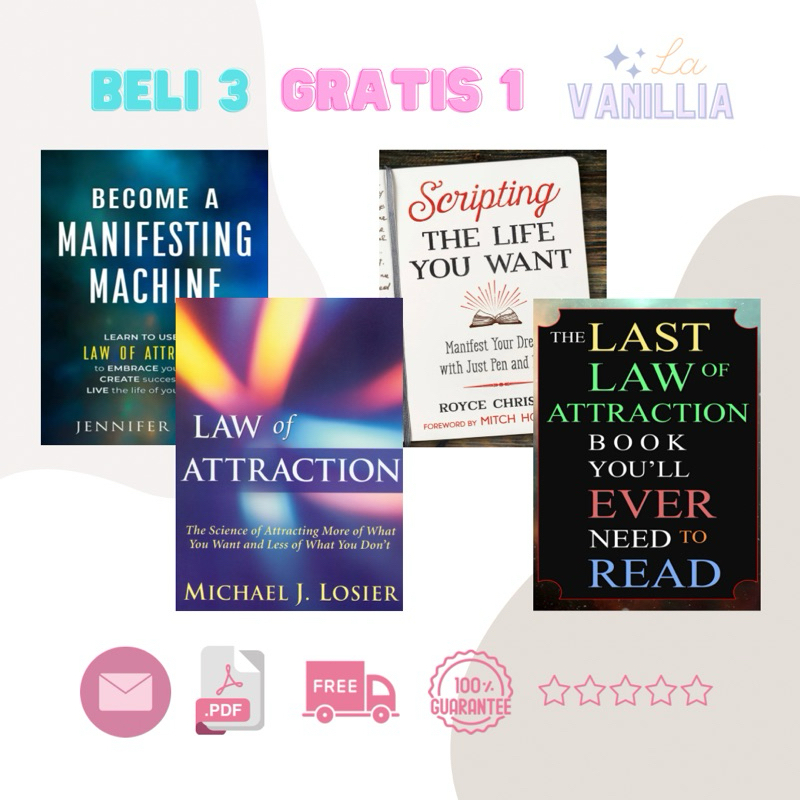 

Become A Manifesting Machine Jennifer Teske Scripting The Life You Want Royce Christyn The Last Law of Attraction Book You'll Ever Need to Read Michael J. Losier