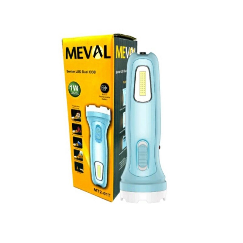 Lampu Senter Led Meval 3 Watt Cas Emergency Lamp MT2-01A