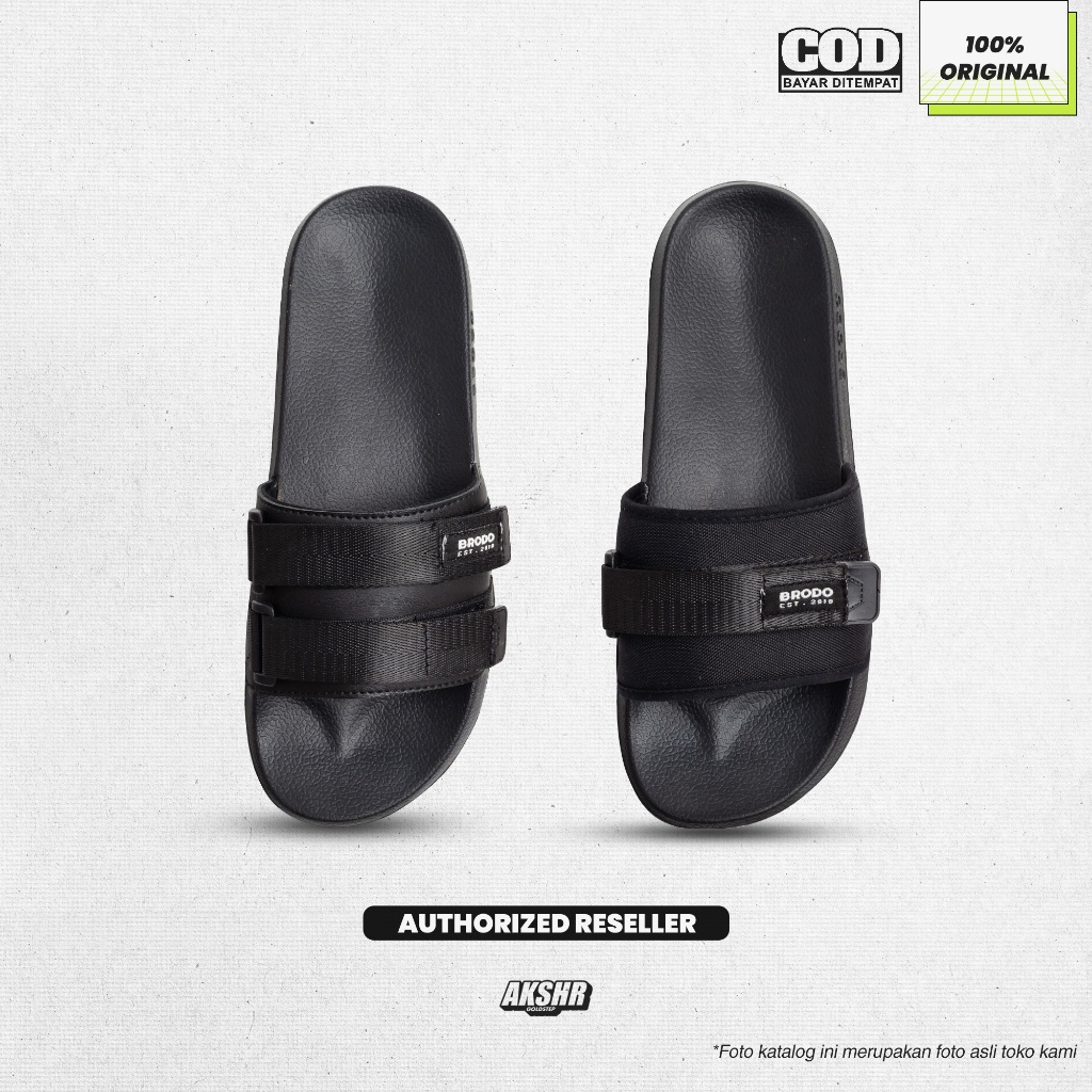 Sandal Slide BRODO BROSLIDES SINGLE STRAP / DUAL STRAP  Pria Wanita Sandal Original Brodo Footwear