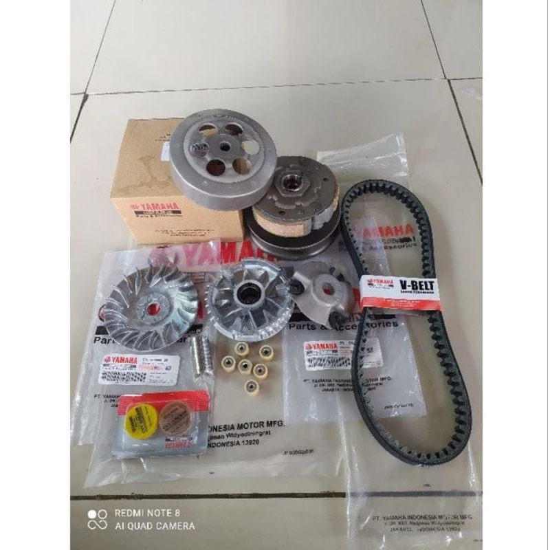 FULL SET PAKET CVT YAMAHA MIO SPORTY SMILE MIO SOUL KARBU KODE(5TL) ORIGINAL