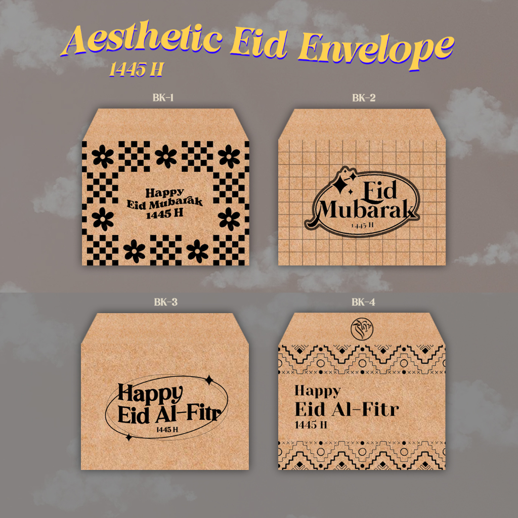 

13pcs Amplop Lebaran 2024 1445H Aesthetic Brown Kraft