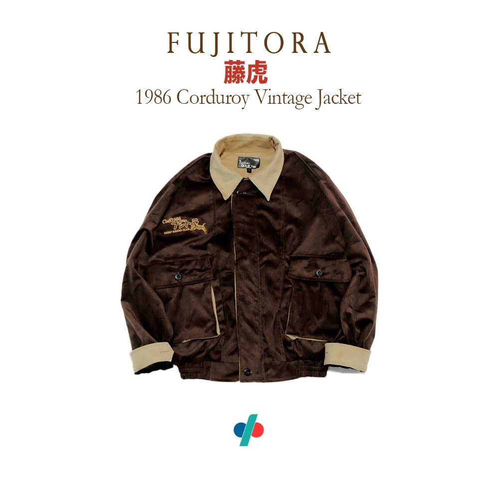 Club of 1986 - FUJITORA CORDUROY VINTAGE JACKET uk XXL
