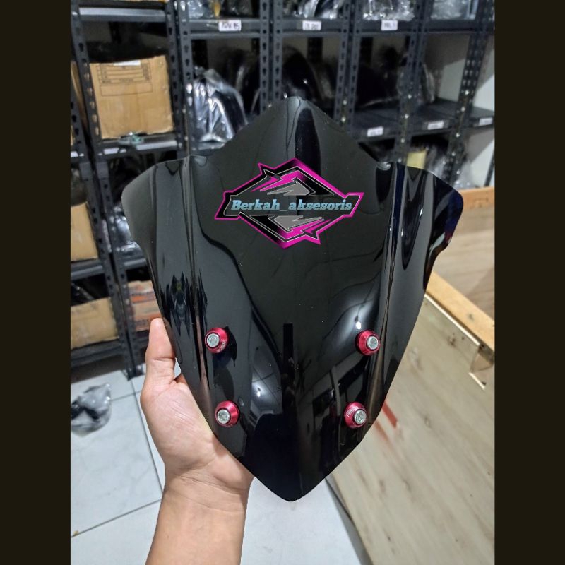 Visor Windshield Motor Yamaha Vixion NVA Advance Model Terbaru dengan Baut Variasi