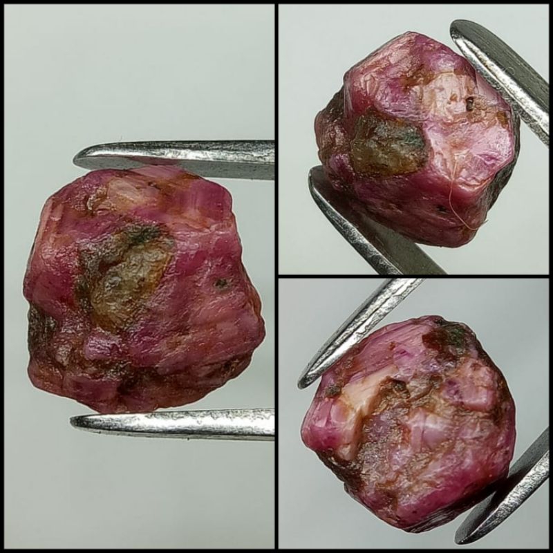 NATURAL ROUGH RUBY PINKISH RED HQ