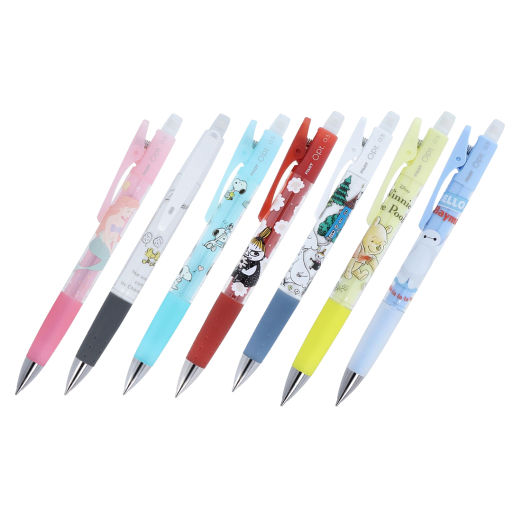 

Pilot Opt Shaker Peanuts Snoopy Disney Princess Ariel Moomin Little My Mechanical Pencil 0.5mm Pensil Mekanik Limited Edition