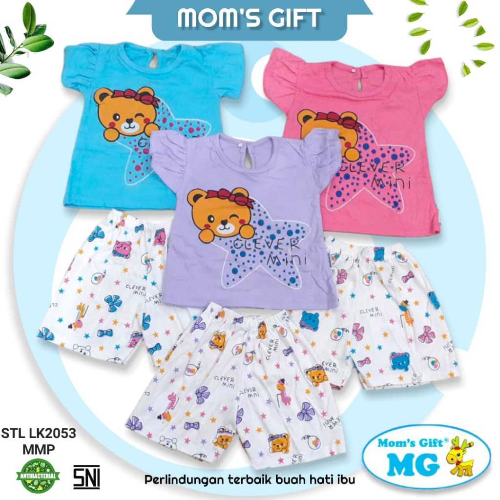 Setelan Baju anak perempuan / wanita all size Clever Mini MomsGift by Lydyly