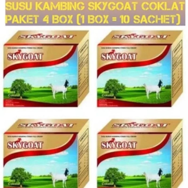 

4 Box Susu Kambing Etawa Skygoat / Susu Herbal /Skygoat/Goat