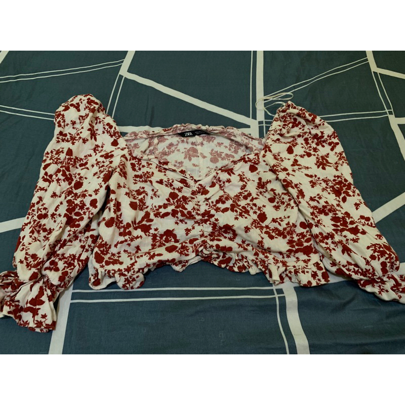 preloved crop top zara crop cantik