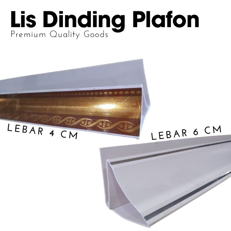 Lis Dinding PVC Lis Plafon PVC Lis Sudut Plafon Untuk Pinggiran Dan Aksesoris Plafon PVC Anti Patah 