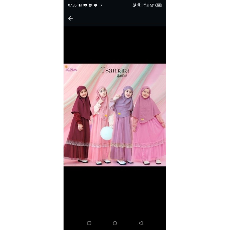 gamis anak tsamara labella
