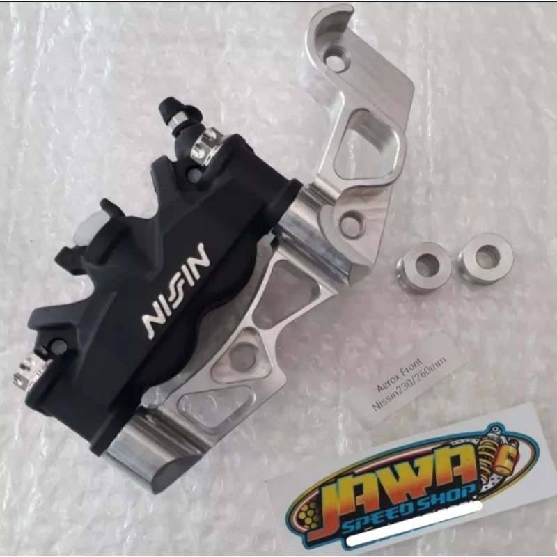 Braket kaliper nissin twin africa nmax / aerox disc 230 - 260