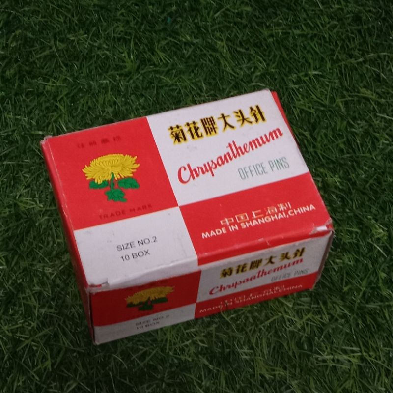 

KF | Jarum Paku Polos Paku Office Pins "Chrysanthemum" - PER BOX isi 10 Pack