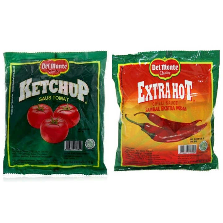 

DELMONTE TOMAT SACHET DAN DELMONTE EXTRA HOT SACHET 8GR x 24