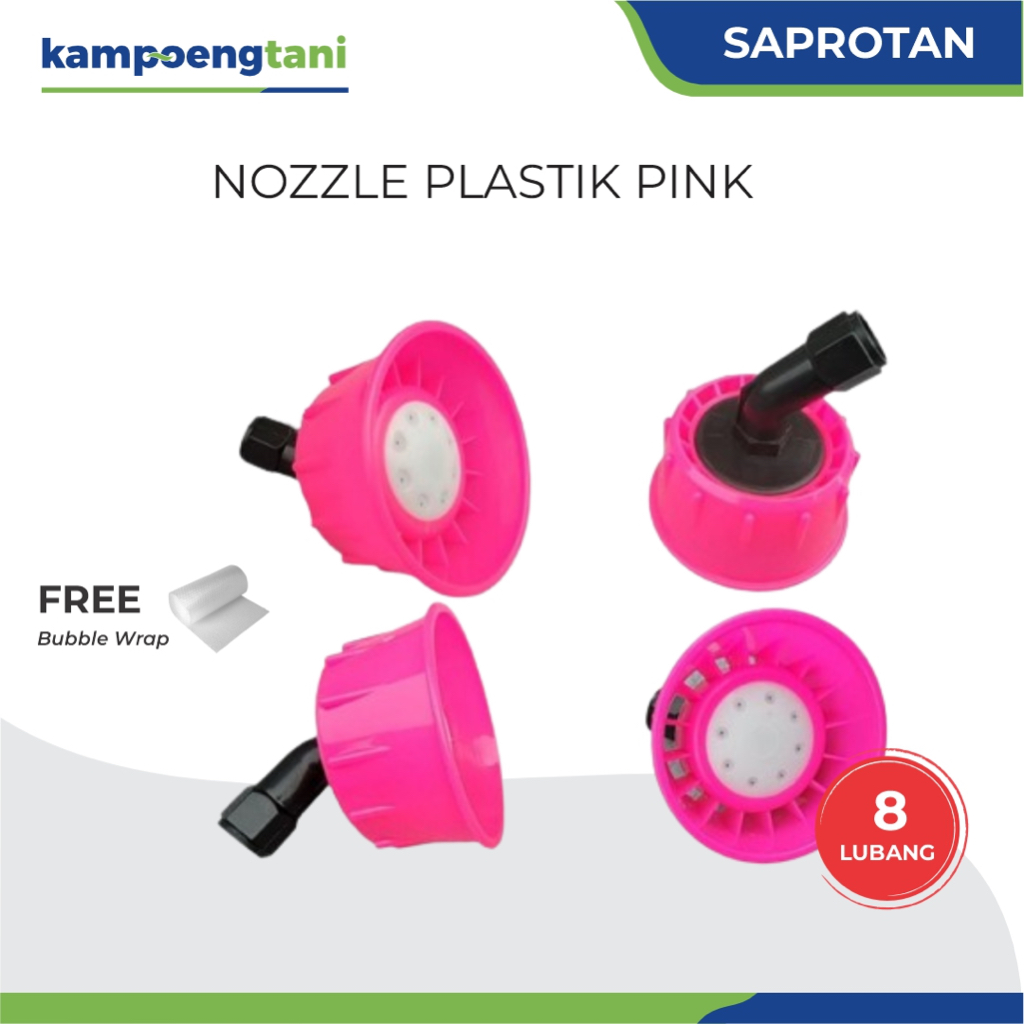 Kampoeng Tani - Spuyer Nozzle Plastik Kabut Pink 8 Lubang