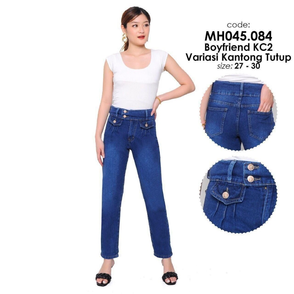 Celana Jeans Panjang Wanita Boyfriend Kekinian