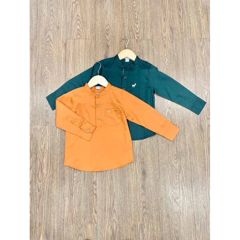 Kemeja Polos Sanghai Anak Laki Laki