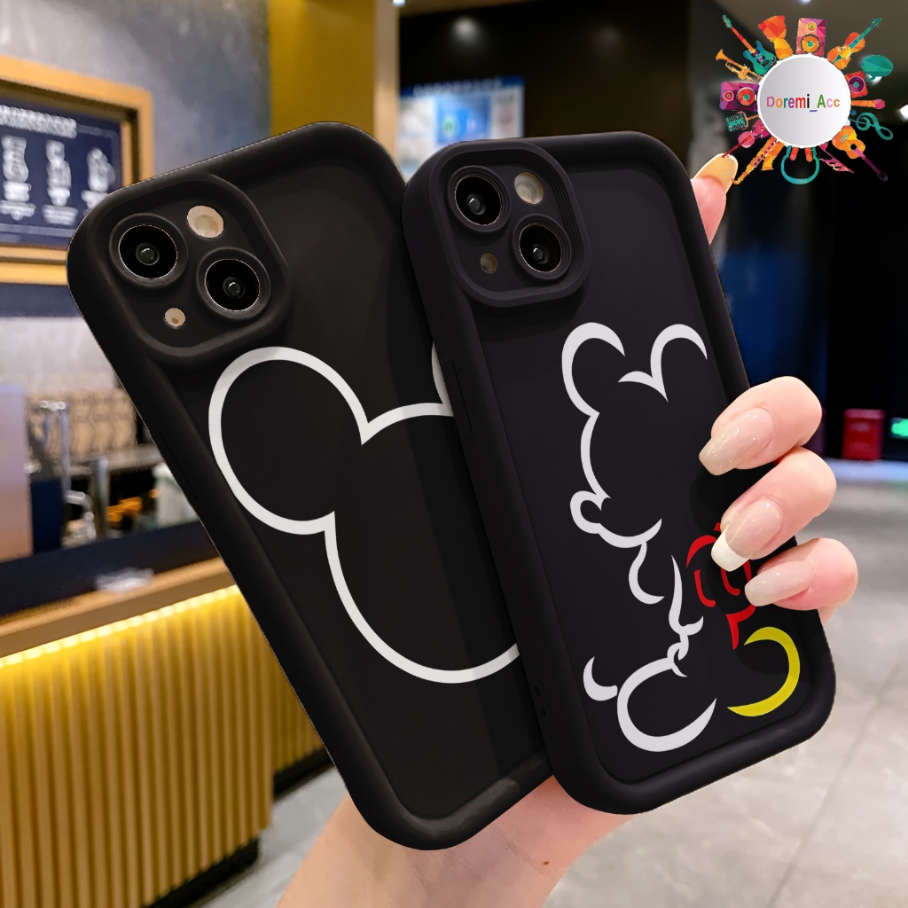 SOFTCASE SILIKON ROSE CUSTOM MICKEY MOUSE UNTUK X XS A8 A9 A11K A12 A15 A15S A16  C15 C17 C20 9C 10 
