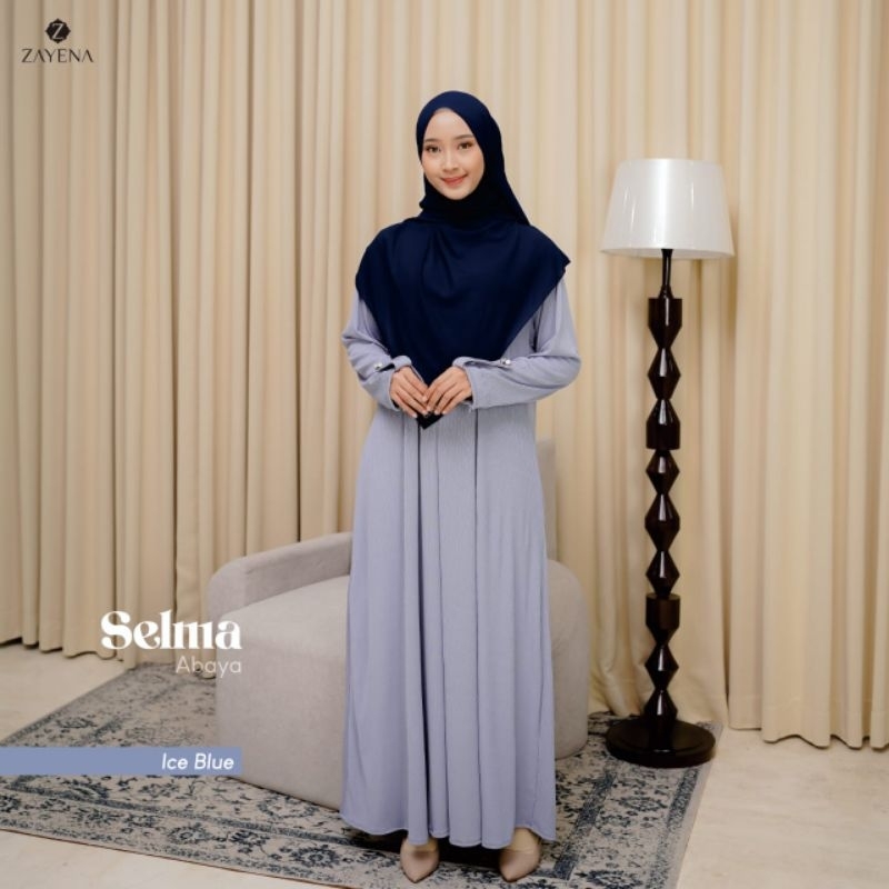 Gamis Cantik Selma Knit Bahan Shelby Mewah by Zayena Indonesia