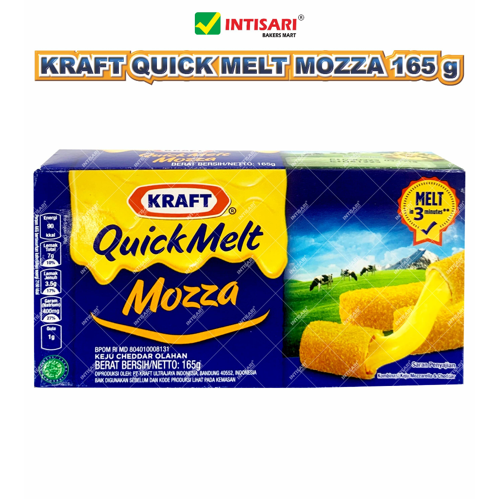 

KRAFT QUICK MELT MOZZA CHEESE 165 G