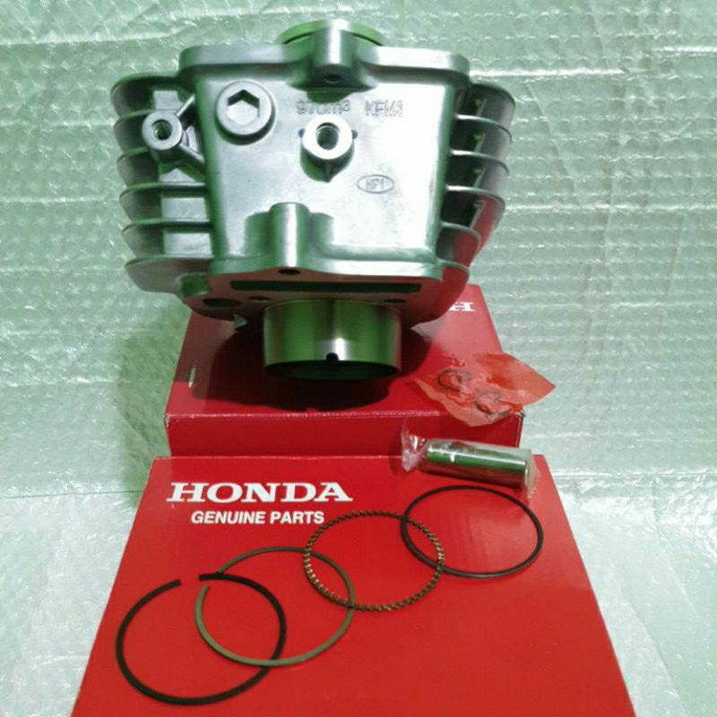 BLOK SEHER SUPRA FIT NEW REVO LAMA 100cc LEGENDA KFM ( Blok Sehet - Piston Kit )