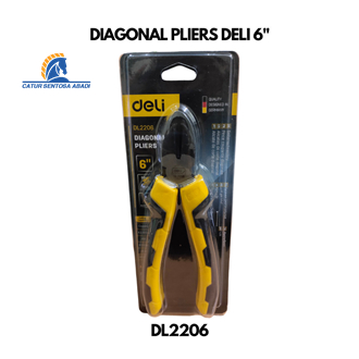 Tang Potong Kawat DELI 6" Inch Diagonal Cutting Nippers Pliers CSA