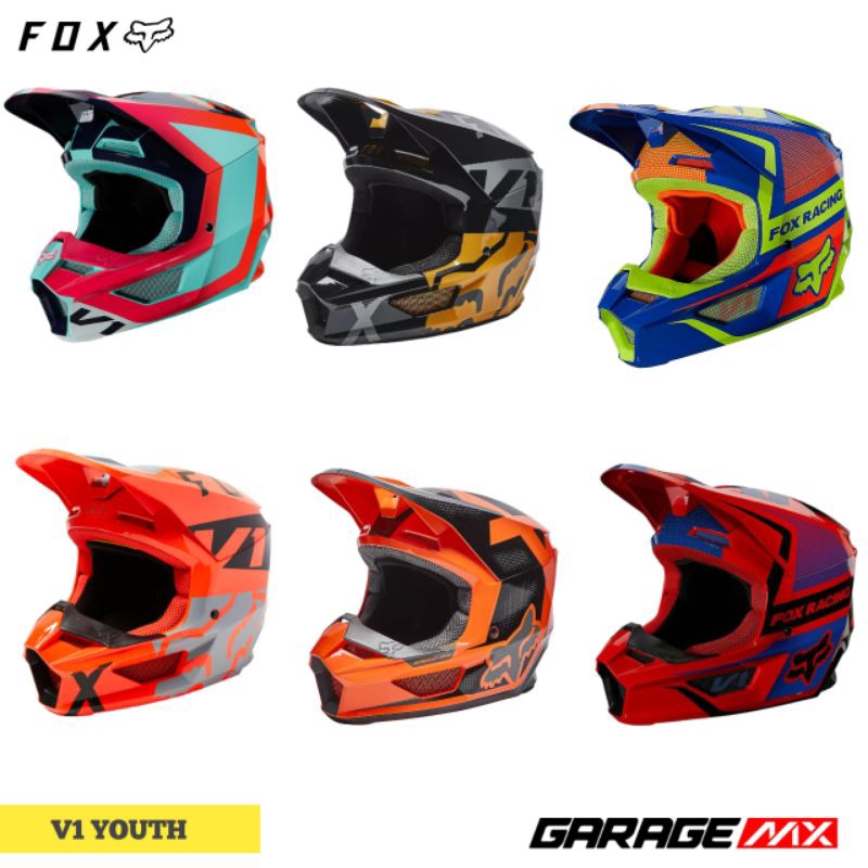 HELM FOX V1 YOUTH - HELM FOX TRAIL CROSS ANAK