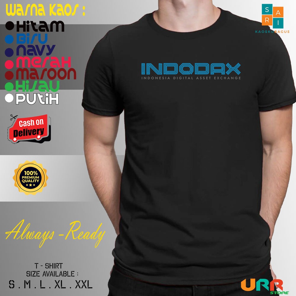 Kaos Baju Crypto Indodax Logo Baju Distro Perusahaan