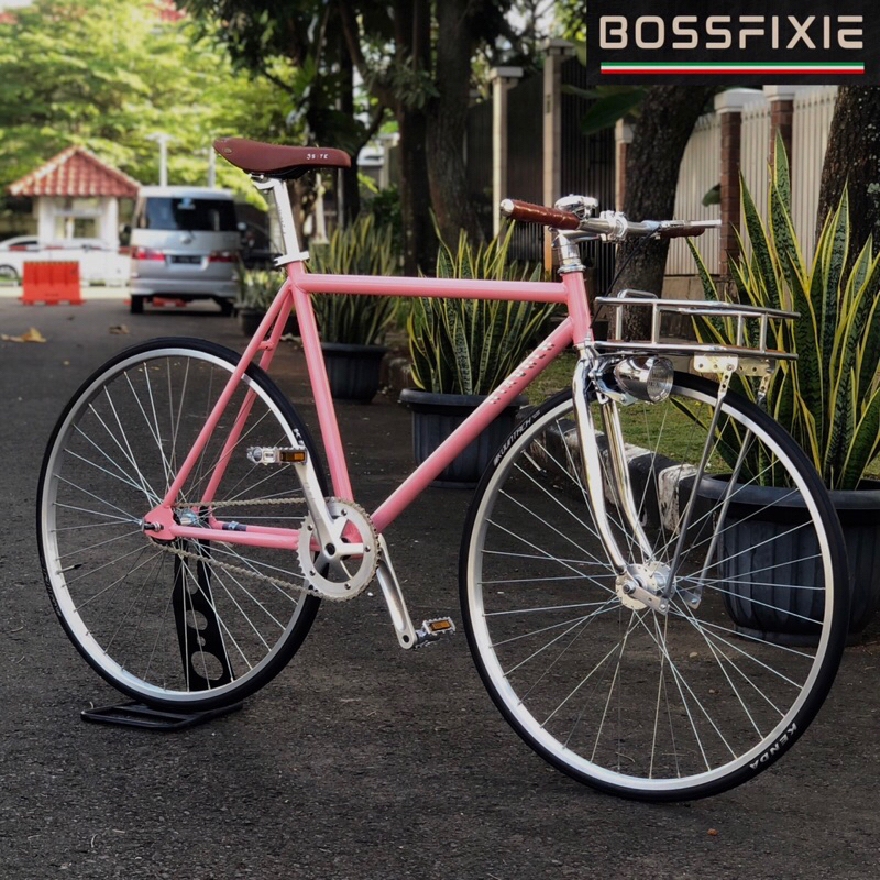 Fullbike Sepeda Fixie Diavolo Bergamo (Free request custom warna)