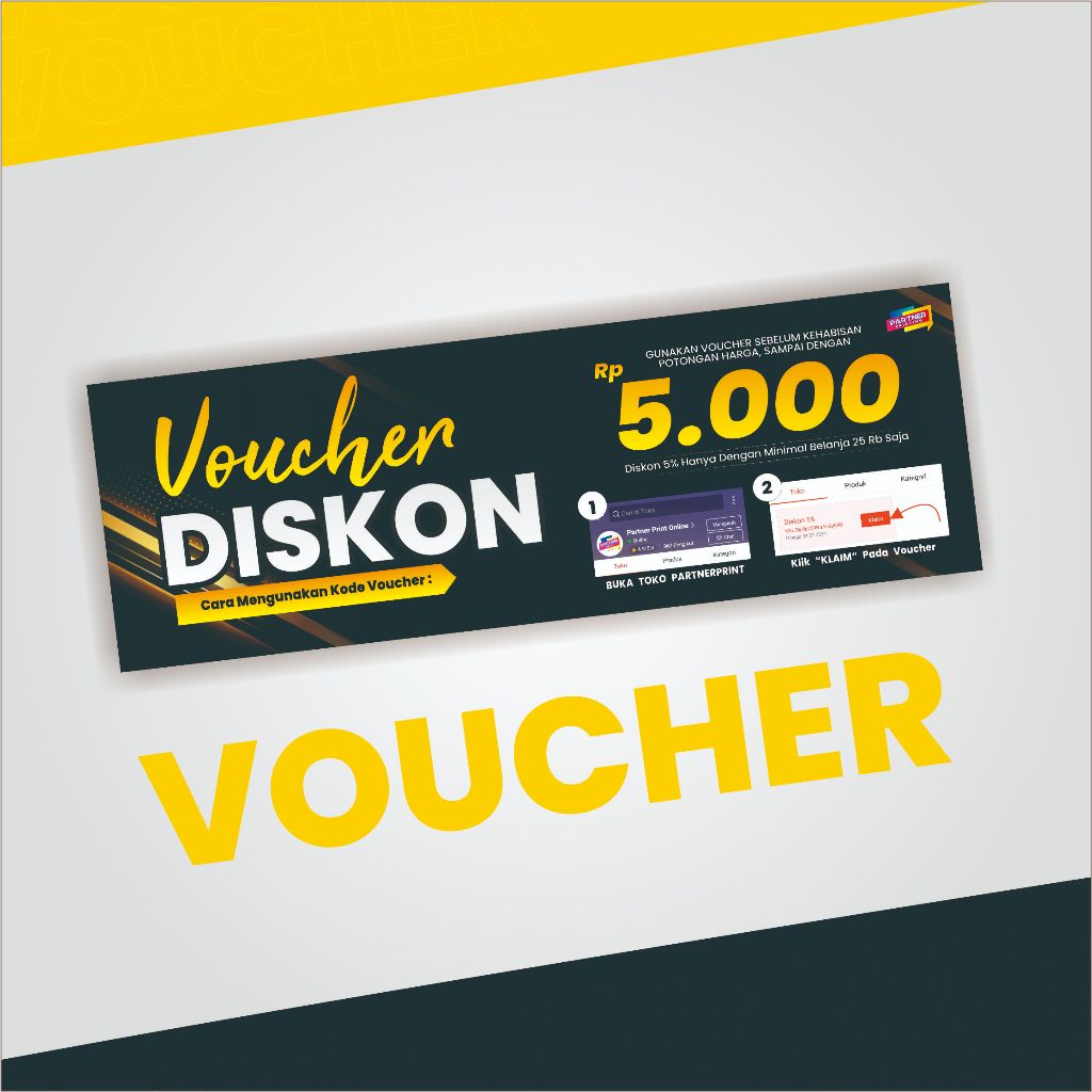 CETAK KUPON / CETAK VOUCHER / KUPON DISKON / KARCIS / TIKET EVENT