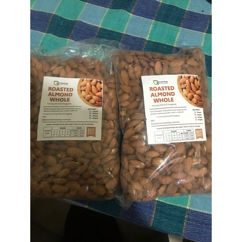 

kacang almond panggang 1kg