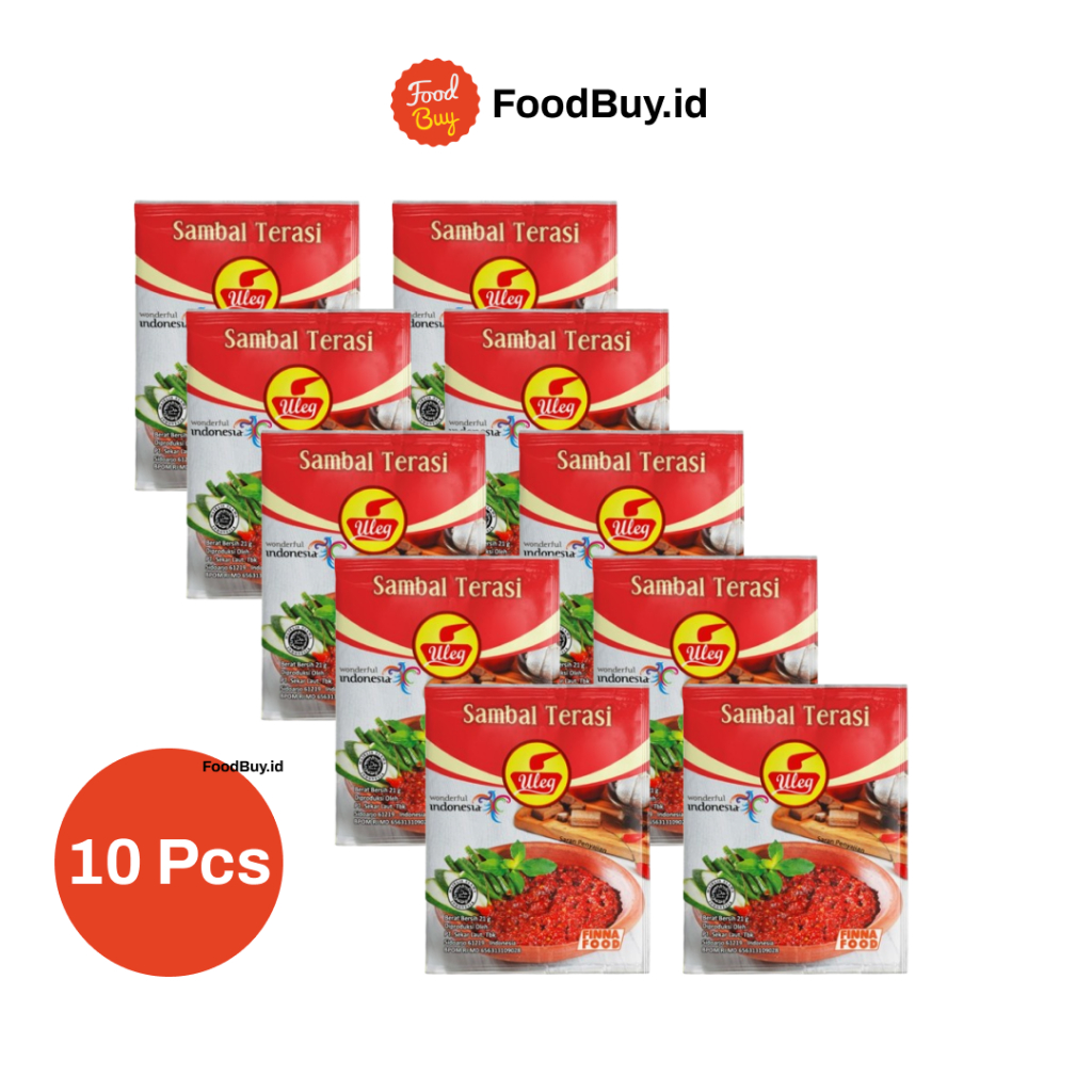 

Paket 1 Renteng - Uleg Sambal Terasi Sachet 18 gr (isi 10 pcs)